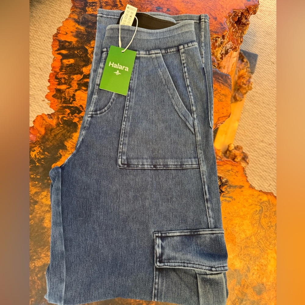 Halara Women’s Tummy Control Blue Jeans